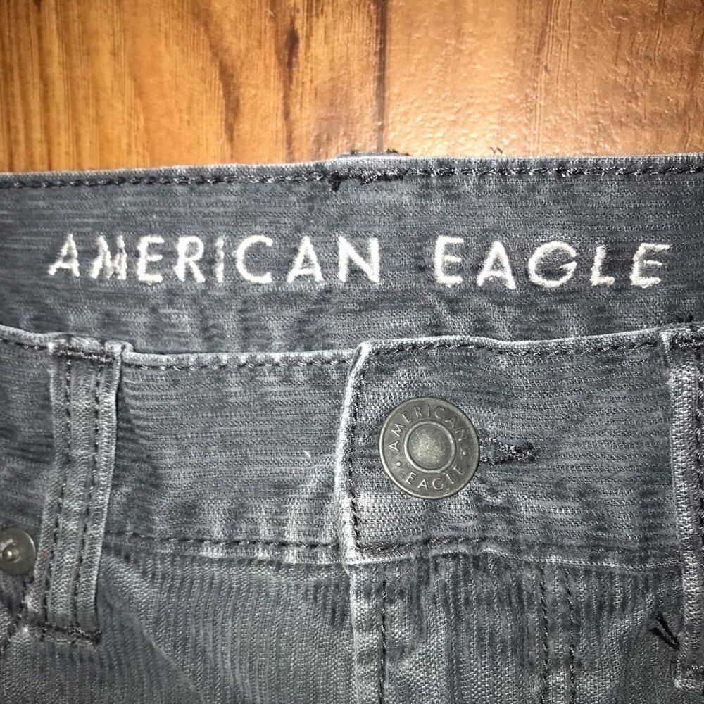 American Eagle Dark Grey Mom Jean - Picture 9 of 16